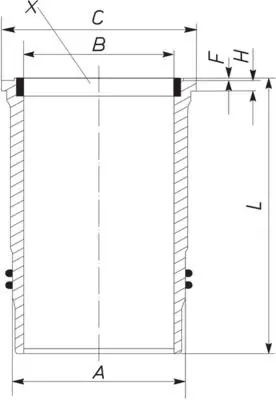 Cilindra čaula MAHLE 227LW00109001
