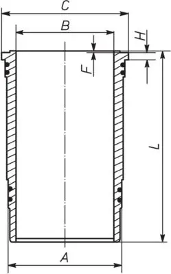 Cilindra čaula MAHLE 227WN3701