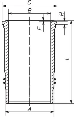 Cilindra čaula MAHLE 227WN7001