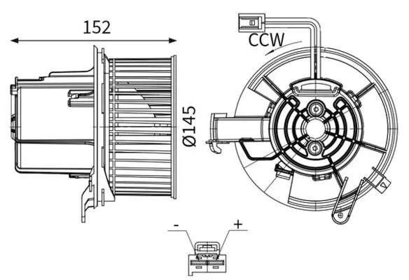 Salona ventilators MAHLE AB147000S
