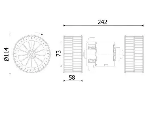 Salona ventilators MAHLE AB87000S