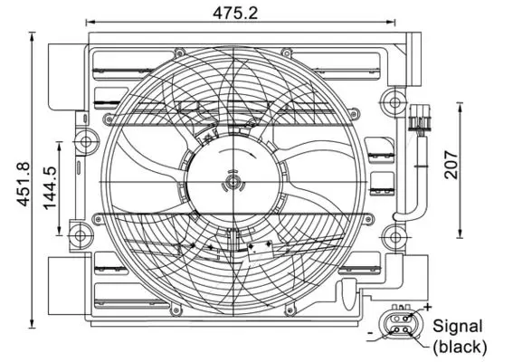 Ventilators, Gaisa kond. sistēmas kondensators MAHLE