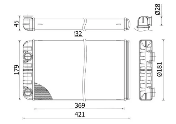 Siltummainis, Salona apsilde MAHLE AH312000S