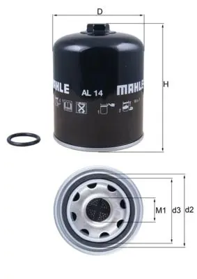 Air dryer cartridge, compressed-air system MAHLE