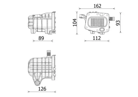Radiators, Izplūdes gāzu recirkulācija MAHLE CE41000P