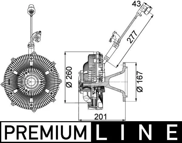 Sajūgs, Radiatora ventilators MAHLE CFC115000P