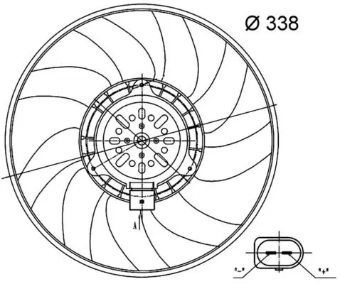 Ventilators, Motora dzesēšanas sistēma MAHLE CFF33000S