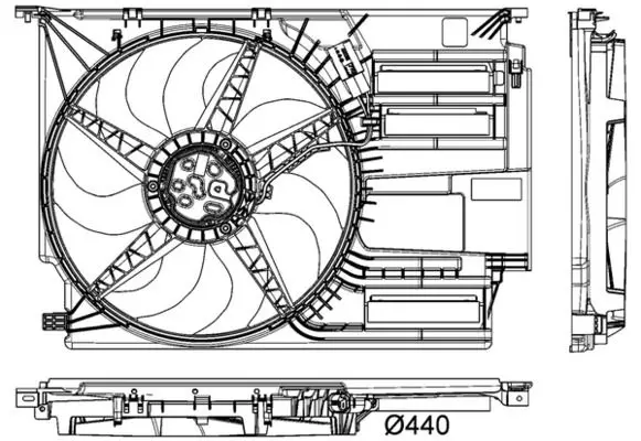 Ventilators, Motora dzesēšanas sistēma MAHLE CFF403000P