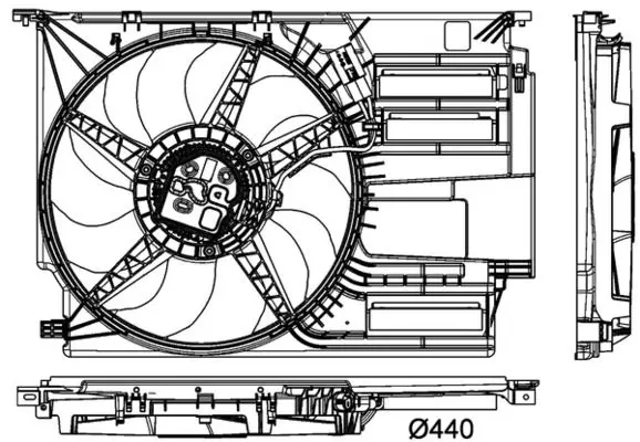 Ventilators, Motora dzesēšanas sistēma MAHLE CFF405000P