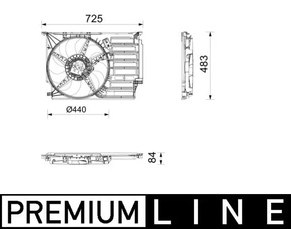 Fan, engine cooling MAHLE CFF677000P