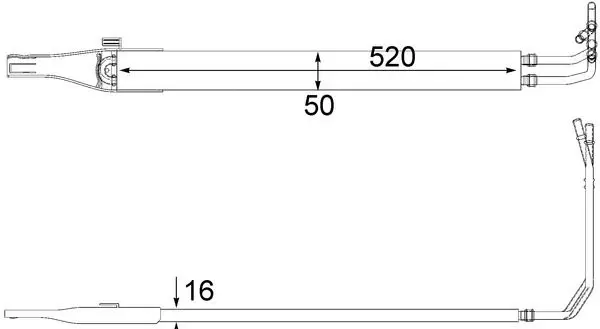 Eļļas radiators, Stūres vadība MAHLE CLC10000P