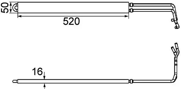 Eļļas radiators, Stūres vadība MAHLE CLC103000P