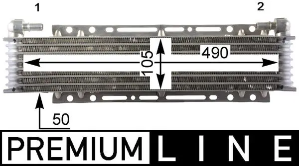 Eļļas radiators, Motoreļļa MAHLE CLC206000P