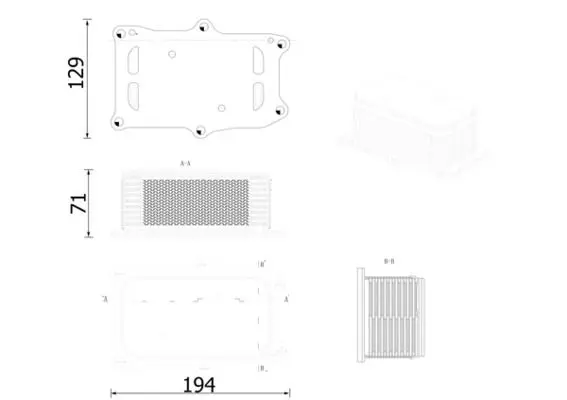 Eļļas radiators, Motoreļļa MAHLE CLC317000S