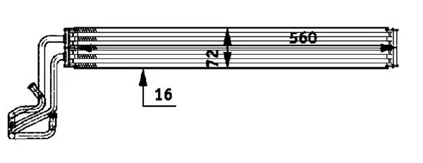 Eļļas radiators, Stūres vadība MAHLE CLC51000P