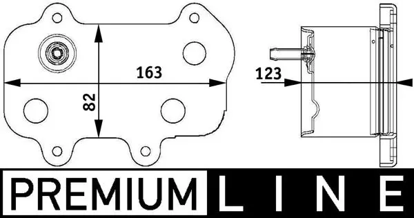 Eļļas radiators, Motoreļļa MAHLE CLC61000P