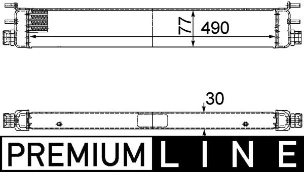 Eļļas radiators, Motoreļļa MAHLE CLC68000P