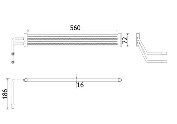 Eļļas radiators, Stūres vadība MAHLE CLC93000P