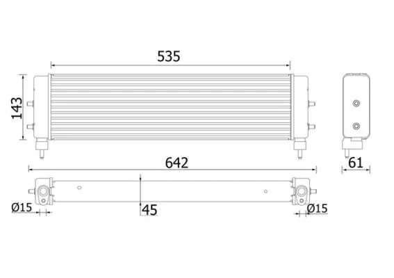 Eļļas radiators, Motoreļļa MAHLE CLC94000P
