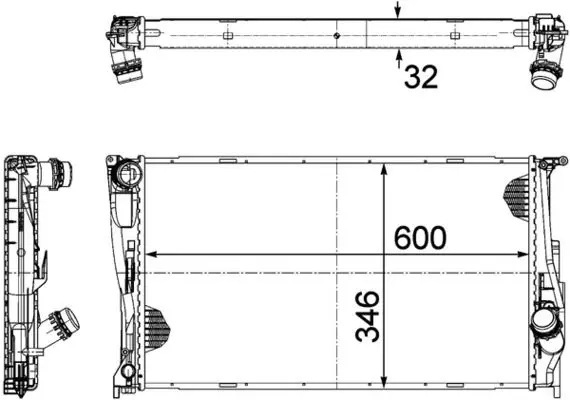 Radiators, Motora dzesēšanas sistēma MAHLE CR1085000P