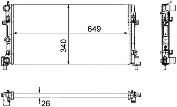 Radiators, Motora dzesēšanas sistēma MAHLE CR1096000P