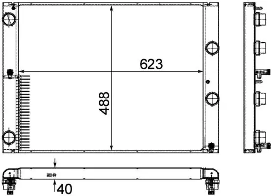 Radiators, Motora dzesēšanas sistēma MAHLE CR1158000P
