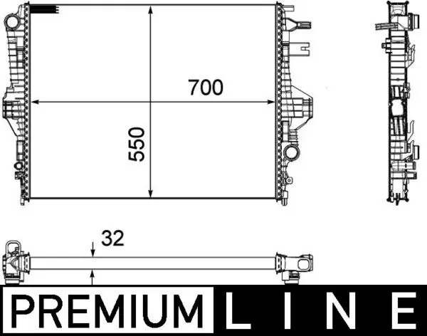 Radiators, Motora dzesēšanas sistēma MAHLE CR1184000P