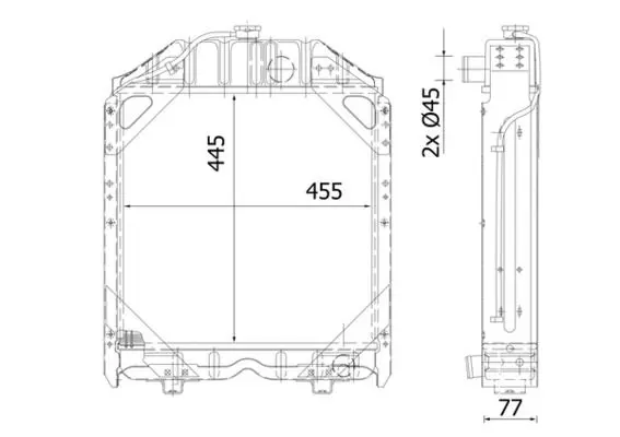 Radiators, Motora dzesēšanas sistēma MAHLE CR2280000S