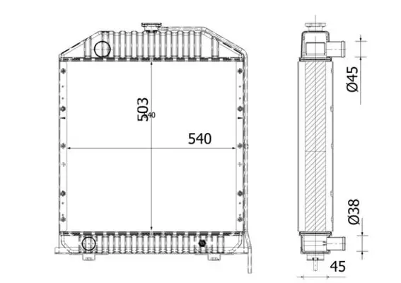 Radiators, Motora dzesēšanas sistēma MAHLE CR2281000S