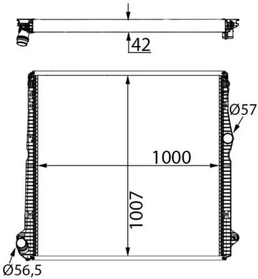 Radiators, Motora dzesēšanas sistēma MAHLE CR2453000S