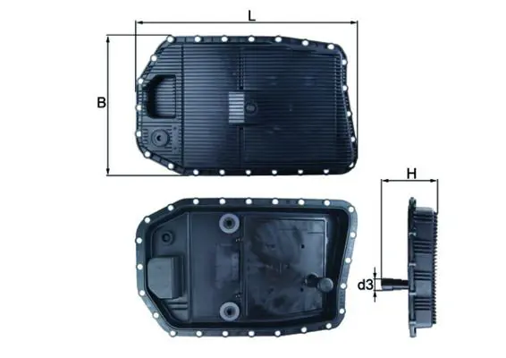 Eļļas vācele, Automātiskā pārnesumkārba MAHLE HX154