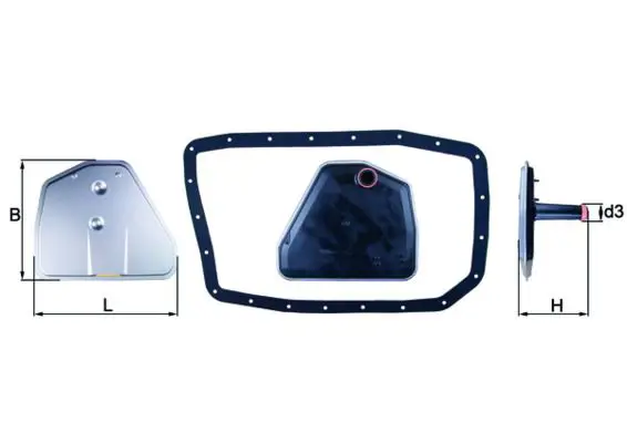 Hidrofiltrs, Automātiskā pārnesumkārba MAHLE HX162D