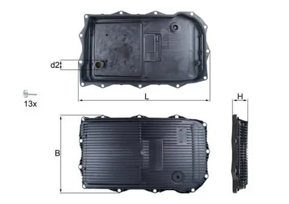 Eļļas vācele, Automātiskā pārnesumkārba MAHLE HX184KIT
