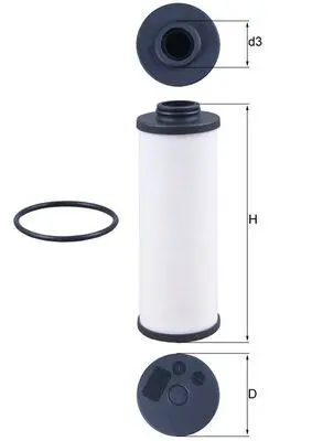 Hidrofiltrs, Automātiskā pārnesumkārba MAHLE HX186D