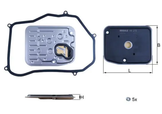 Hydraulic Filter Automatic Transmission MAHLE HX272D