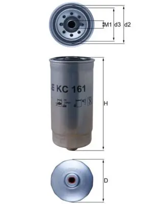 Degvielas filtrs MAHLE KC161