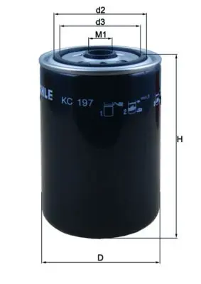 Degvielas filtrs MAHLE KC197