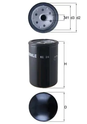 Degvielas filtrs MAHLE KC24