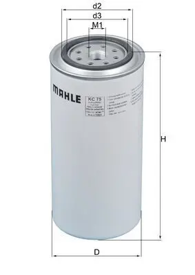 Degvielas filtrs MAHLE KC75