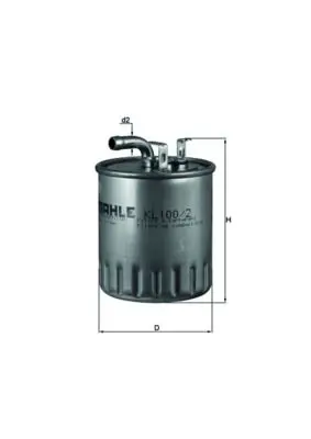 Degvielas filtrs MAHLE KL1002