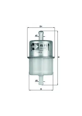 Degvielas filtrs MAHLE KL11OF