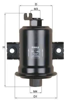 Degvielas filtrs MAHLE KL140