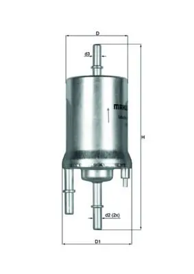 Degvielas filtrs MAHLE KL1561