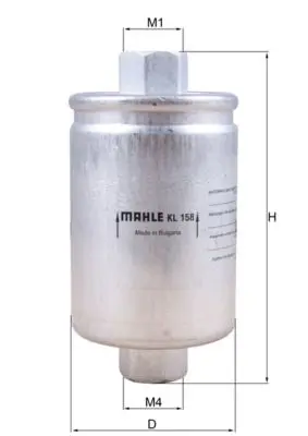 Degvielas filtrs MAHLE KL158