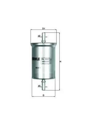 Degvielas filtrs MAHLE KL1651