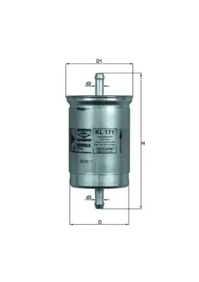 Degvielas filtrs MAHLE KL171