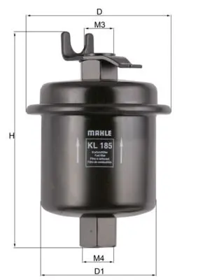 Degvielas filtrs MAHLE KL185