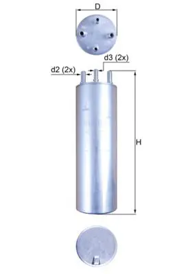 Degvielas filtrs MAHLE KL22911