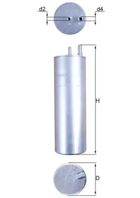 Degvielas filtrs MAHLE KL2295