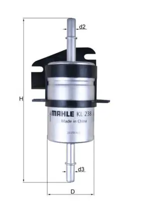 Degvielas filtrs MAHLE KL238